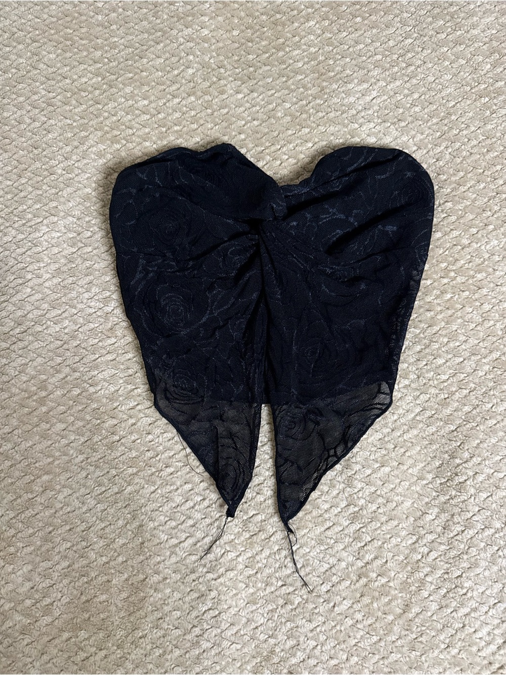 Strapless Black Lace Bandeau Top - Women's Intimates